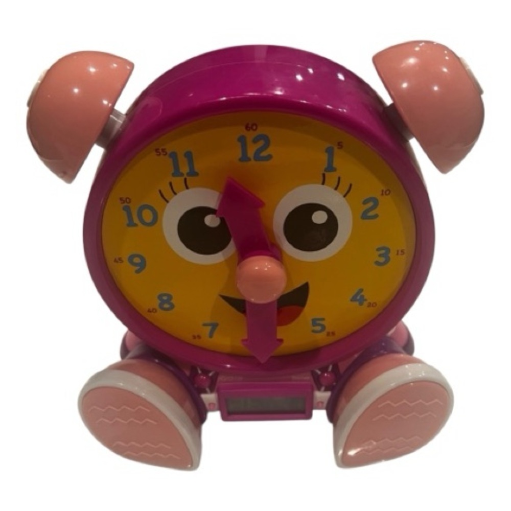 Telly Jr. Teaching Time Clock pink